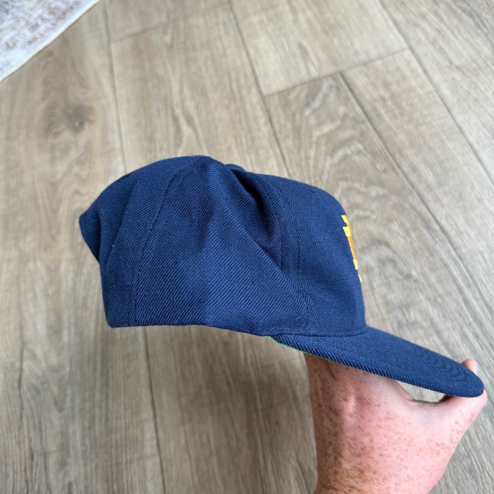 Sports Specialties vintage wool blend Notre Dame Fightin Irish SnapBack hat blue - Picture 6 of 11